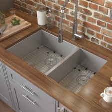 Ruvati 29-inch Undermount 60/40 Zero Radius 16 Gauge Kitchen Sink- RVH7200 picture