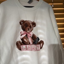 Lany Band Merch White Bear Crew Neck Sweatshirt Men's SZ Xl NWOT picture