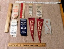 Illinois 1916 National Rowing REGATTA Race RIBBON Duluth Minnesota Lot of 9 Mix picture