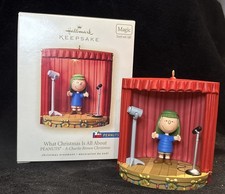 Hallmark QXI7639 What Christmas Is All About Keepsake Ornament Linus Peanuts MIB picture