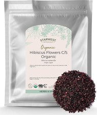 Starwest Botanicals Organic Hibiscus Flowers, Caffeine Free, Bulk 1 lb Bag picture