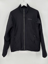 Patagonia Nano-Air Jacket Mens Medium Black Full Zip Logo Quilted Pockets Knit picture