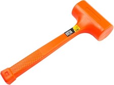 Stark USA 4 LB Pounds Dead Blow Hammer Mallet Absorbing Non-Slip Handle, Orange picture