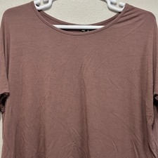 Emma's Closet T-Shirt Womens S Mauve Scoop Neck Short Sleeve NWT picture