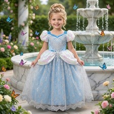 Cinderella Inspired Costume for Girls – Dress Up Set with Accessories picture