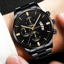 Waterproof Men Watch Stainless Steel Quartz Luminous Classic Business Wristwatch picture