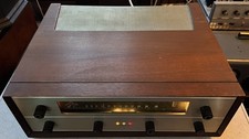 classic Fisher FM-200-B stereo tube FM tuner with Model 10-U wood cabinet picture