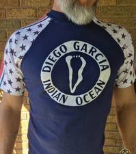 Vintage 70s/80s Diego Garcia Indian Ocean Military Souvenir Raglan T-Shirt picture