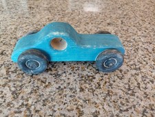 Vintage Wooden Hand Made Toy Car picture