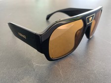 VERSACE VE4508U Black Orange GB1/7 Men's Sunglasses 56mm New Authentic picture