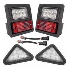 4x LED Headlight Tail Exterior Light Kit For Bobcat Skid Steer Loader Plastic picture