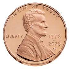 1776-2026-S Proof SemiQ Lincoln Shield Cent 1C *Pre-Sale* picture