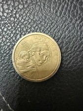 SACAGAWEA 1621 Wampanoag Treaty USA $1 Dollar Coin Gold Color 2011 D RARE picture