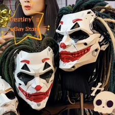 Cyber Joker Full Face Cosplay Mask Resin Customized Mechanical Technology Mask picture