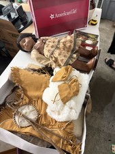 American Girl Doll with A Variety of Accessories and Outfit Teepee Lot picture