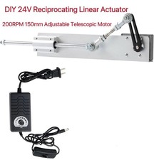 DIY 24V Reciprocating Linear Actuator 200RPM 150mm Adjustable Telescopic Motor picture
