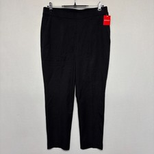 NWT Spanx Pull On Polished Ankle Slim Ponte Pants Size Large Black D127 -14 picture