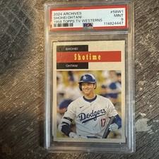 Topps 2024 Archives 1958 TV Westerns Shohei Ohtani 58W-1 PSA 9  picture