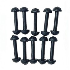 Black Rubber Fits Motu Leg Band Replacement Connectors For Vintage Figures 10x picture