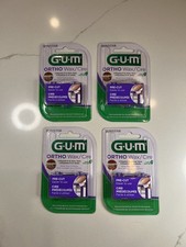 Lot of 4 Sunstar G.U.M. ORTHO Wax + Vitamin E-Pre-Cut-Relief from Irritation NIB picture