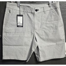 Public Rec Mens Dealmaker Shorts Size 32 Charcoal Grey Stretch Golf NWT picture