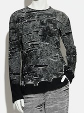 Diesel Men's Black K-Cadmo Distressed Sweater Size M picture