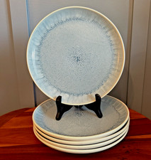 Set of 5 Pier 1 Blue/White speckle Dinner Plates Ironstone 10 5/8