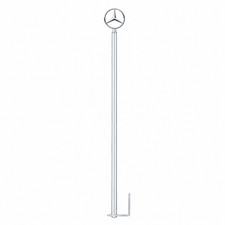 For Mercedes-Benz Chrome Parking Pole Flag Holder Diplomatic Flag Pole picture