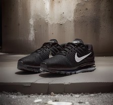 Nike Air Max 2017 Shoes Black Anthracite White 849559-001 Men's Sizes NEW picture