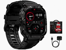 Carbinox Blaze Type S Military Grade 49mm Black Smart Watch 16GB Touchscreen picture