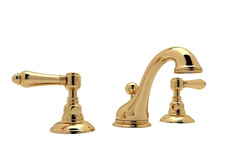 Rohl A1408LMULB-2 Viaggio Acqui Widepread Bathroom Sink Faucet Unlacquered Brass picture