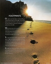 Catholic print picture -  FOOTPRINTS   -   8