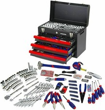 WORKPRO 408 PCS Mechanics Tool Set Wrench Socket kit Ratchet Metric Set With Box picture