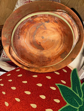 Vintage Copper & Glass Serving Bowl – Mid Century Entertaining Tableware picture