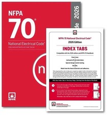 NFPA 70, National Electrical Code NEC 2026 WITH INDEX TAB Paperback USA STOCK picture