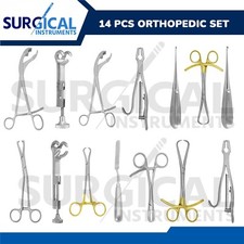 14 Pcs Assorted Orthopedic Surgical Instruments Custom Made Set - German Grade picture