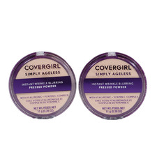 2 PACK Covergirl SImply Ageless Pressed Powder Instant Wrinkle Blurring 200 Fair picture