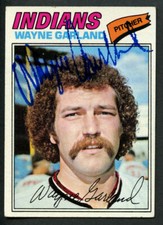 Wayne Garland #33 signed autograph auto 1977 Topps Baseball Trading Card picture