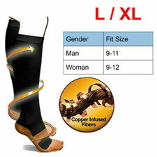 3/6 Pairs Copper Compression Socks 20-30mmHg Graduated Support Pain Relif Socks picture
