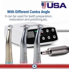 Pieza de Mano Dental 1:5 1:1 Aumento Contra Angulo Optico LED F/ Motor Electrico picture