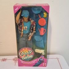 Vintage 1993 Camp Barbie Ken Doll NIB Sealed New In Box Mattel 11075 Glow Stars picture