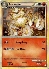 Arcanine Holo Rare HeartGold SoulSilver 1/123 MP picture