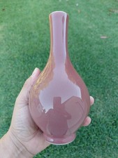 ⭕️Fine 19th Century Chinese Export Bottle Vase, Oxblood, Sang de Boeuf picture