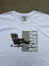 Vintage 1997 Eames Office Lounge Chair Promo Tee Size Large 22x29 Rare picture