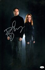 David Duchovny The X Files 11x17 Signed Mini Poster JSA Certified Autograph picture