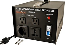 Simran 2000W Step-Up & Down Voltage Converter - Black (AC-2000W) picture