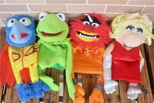 The Muppet Show Kermit the Frog Gonzo  Animal Miss Piggy plush puppet 4PCS picture