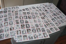 1995-96 LARRY FRITSCH SET OF AAGPBL WOMENS LADIES BASEBALL UNCUT SHEETS 340 CARD picture