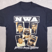 VTG NWA Band Members For Fans Heavy Cotton Black S-5XL T Shirt UR750 picture