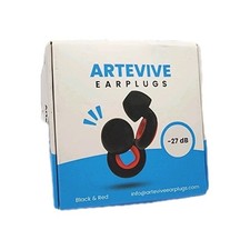 Artevive Red And Black Noise Cancelling Ear Plugs for -27dB picture